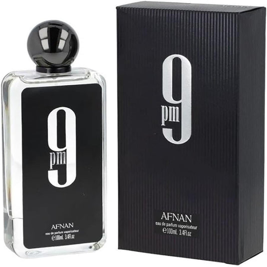 9pm 100ml Eau De Parfum by Afnan bottle and box