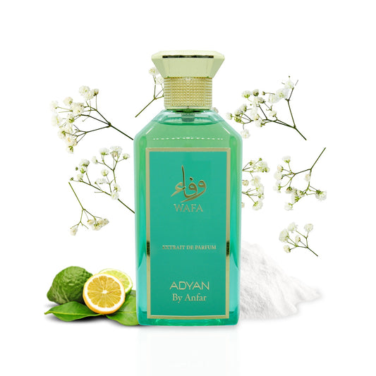 Adyan Wafa 100ml Eau de Parfum ingredients display