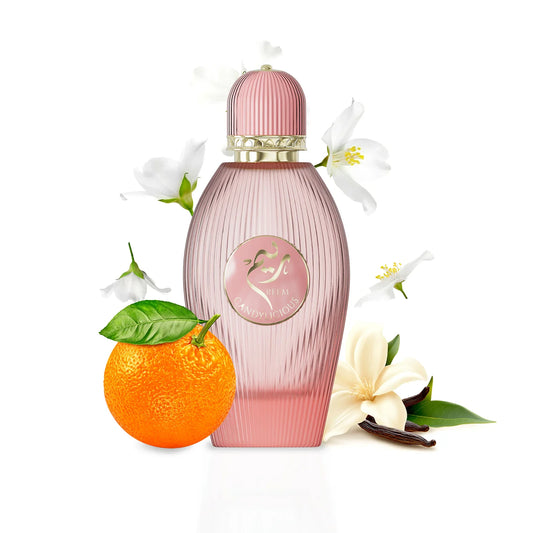 Ajyad Reem Candylicious 100ml EDP bottle with orange and vanilla