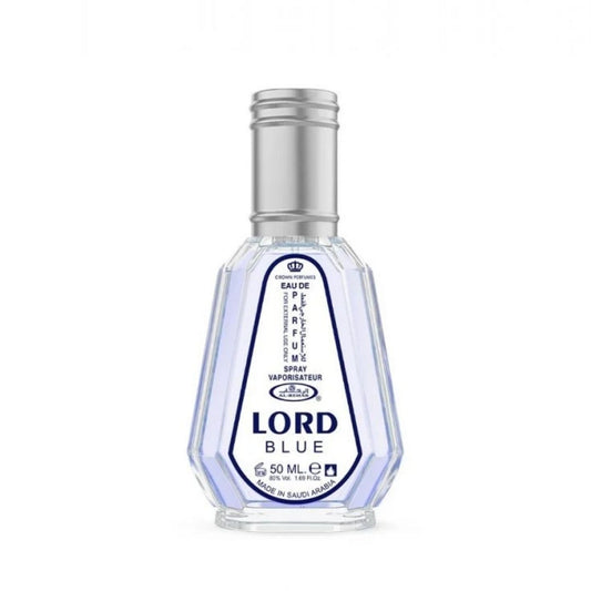 Al Rehab Lord Blue Eau De Parfum 50ml For Men perfume bottle on white background
