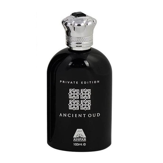 Anfar Ancient Oud Private Edition 100ml EDP side lit bottle