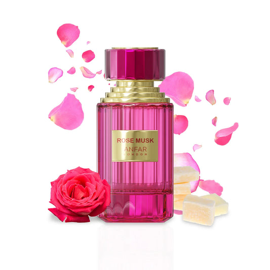 Anfar Rose Musk 100ml EDP with rose and musk notes