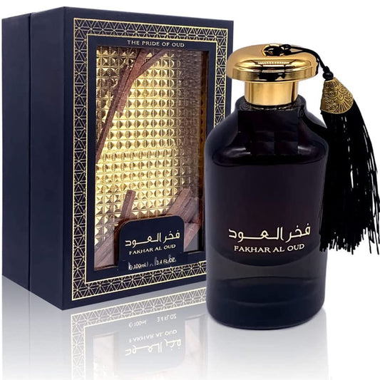 Ard Al Zaafaran Fakhar Al Oud EDP 100ml  bottle and box