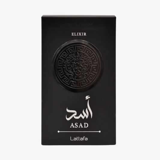 Lattafa Asad Elixir 100ml EDP For Men box only front