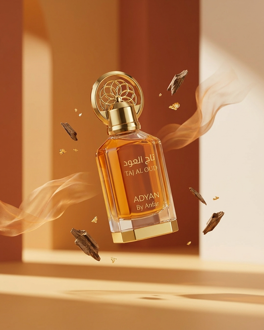 Adyan Taj Al Oud 12ml concentrated perfume oil bottle