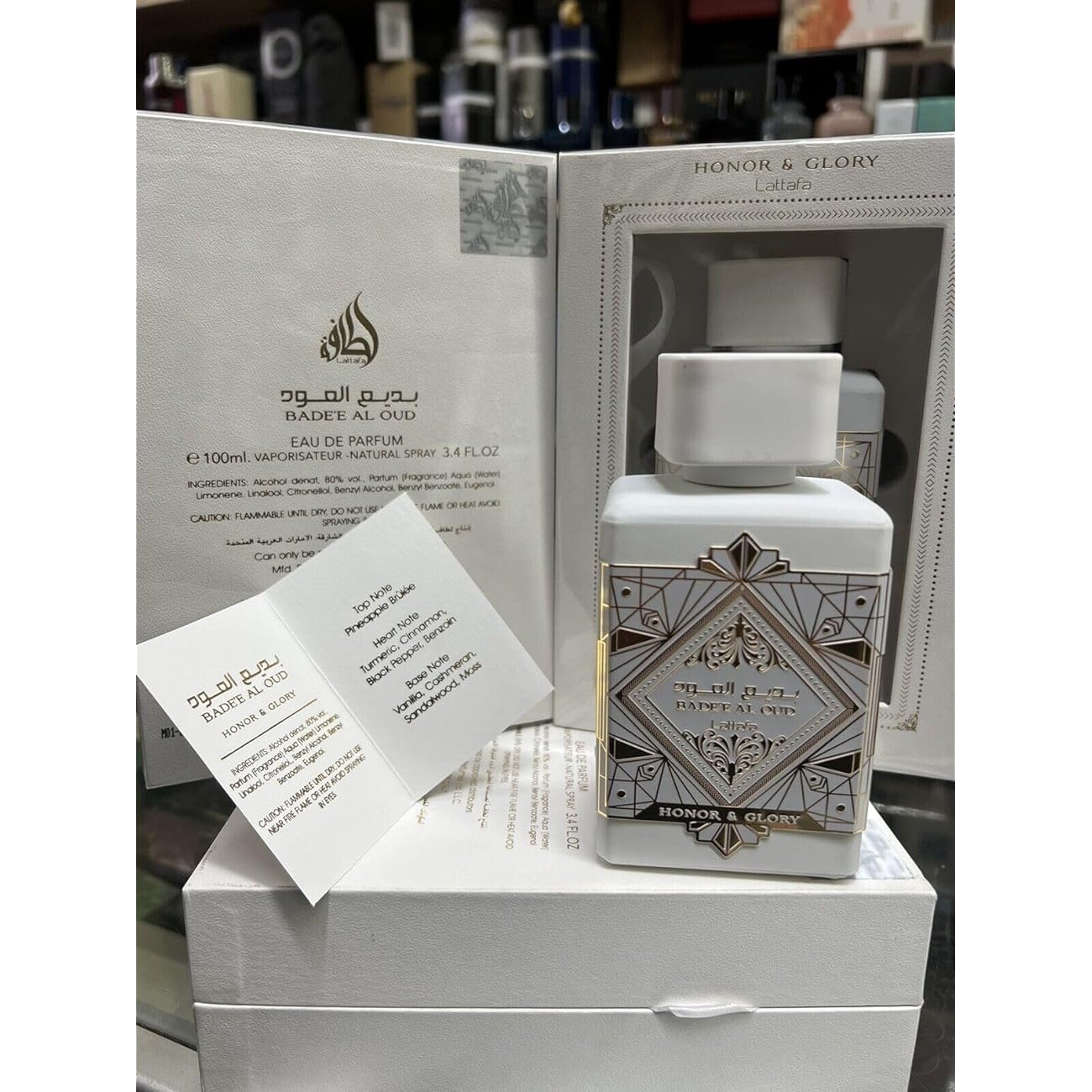 Badee Al Oud Honor and Glory by Lattafa box open
