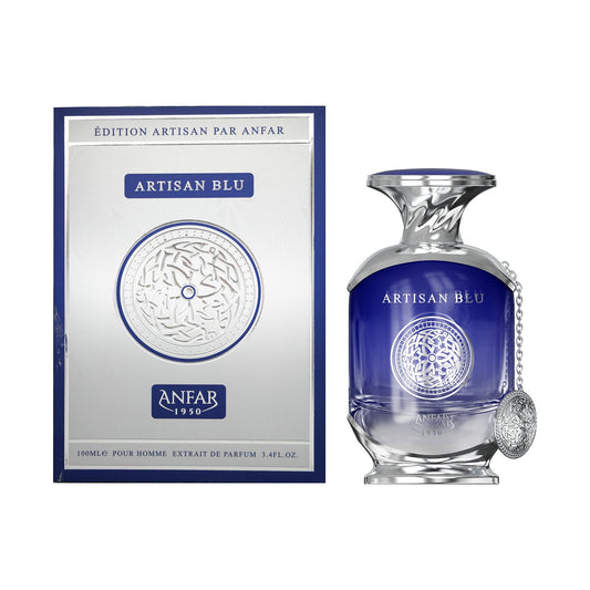 ANFAR 1950 Artisan Blu 100ml Extrait de Parfum bottle and box