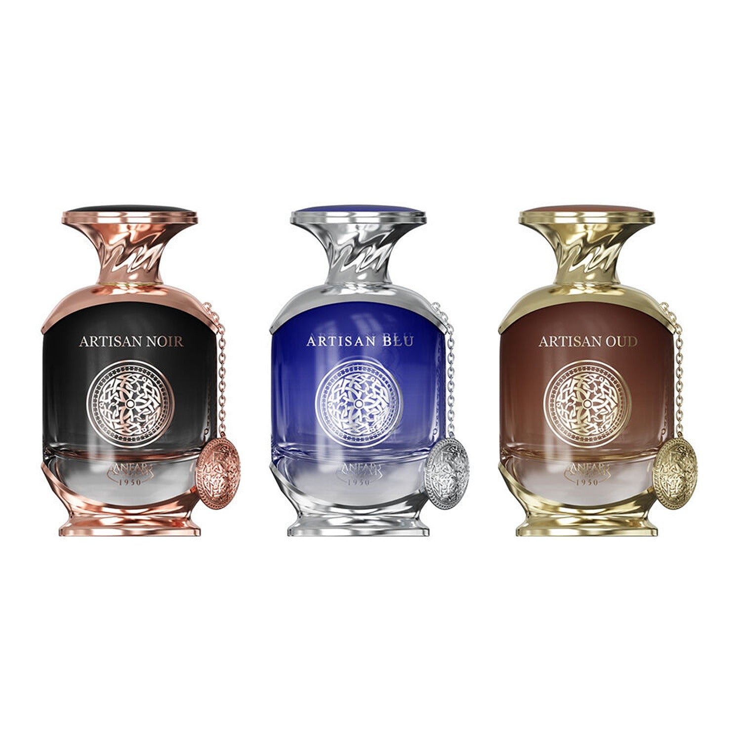 ANFAR 1950 Artisan Blu 100ml Extrait de Parfum with other Anfar perfume bottles