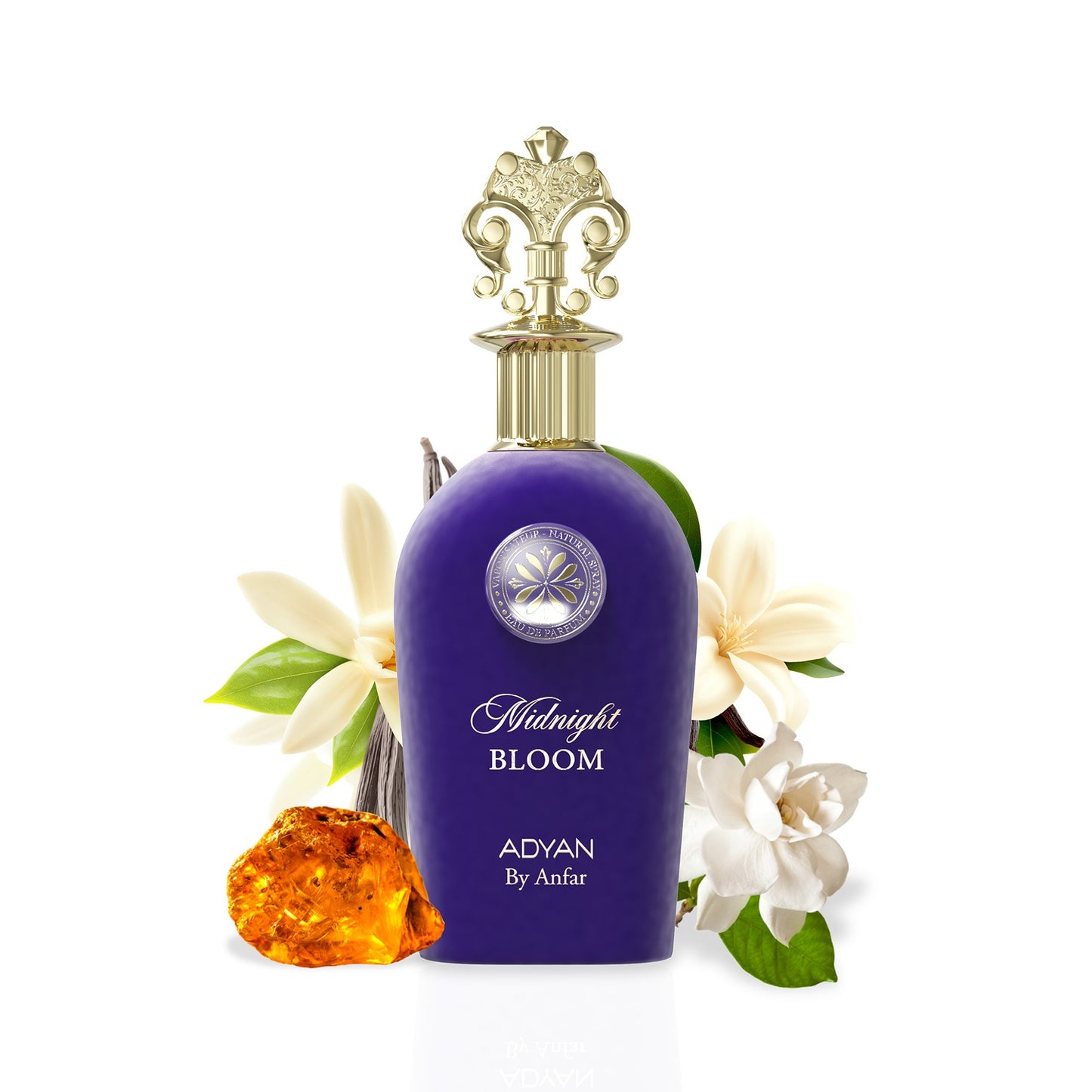 Adyan Midnight Bloom Extrait Perfume for Women 100ml with amber and flowers