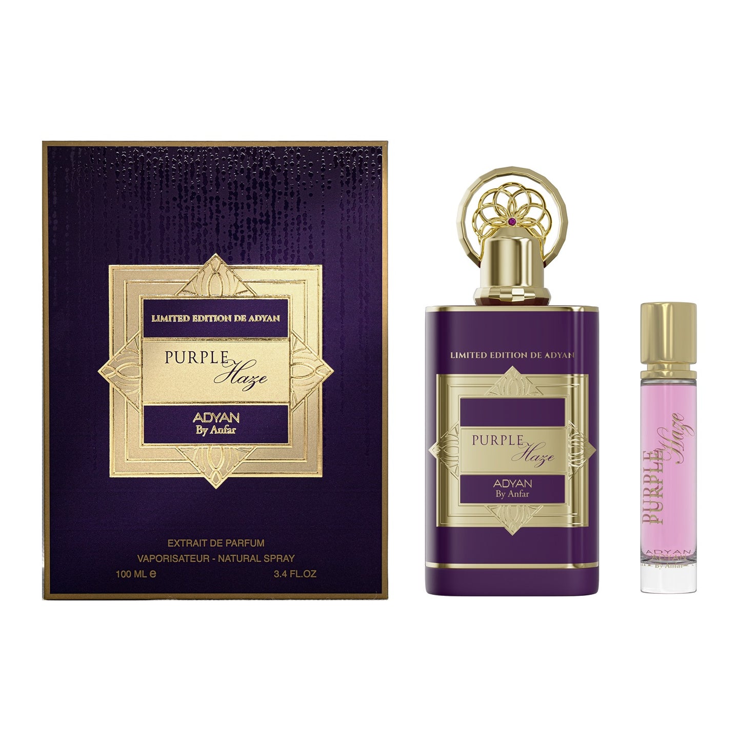 Adyan Purple Haze Extrait de Parfum 100ml with box and decant
