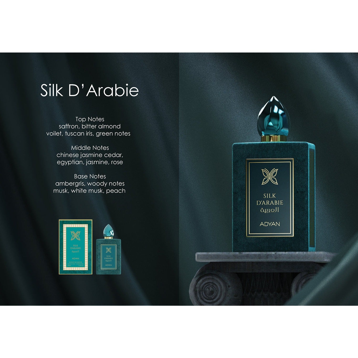 Adyan Silk DArabie 100ml Extrait de Parfum display promo