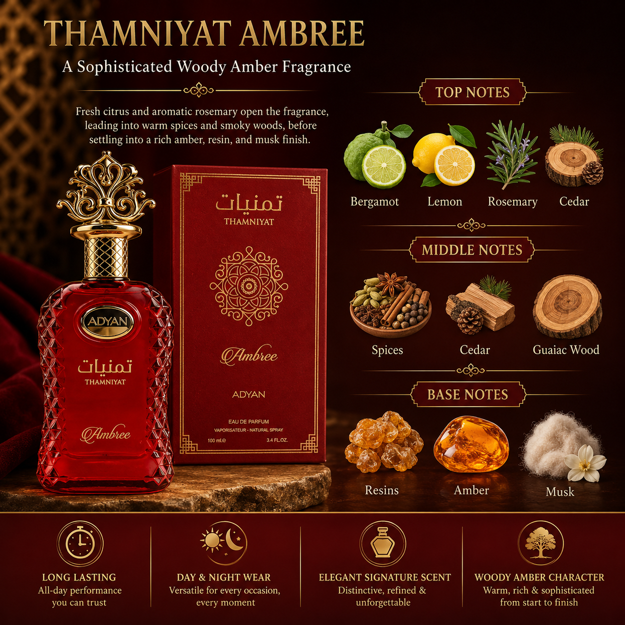 Adyan Thamniyat Ambrée 100ml EDP