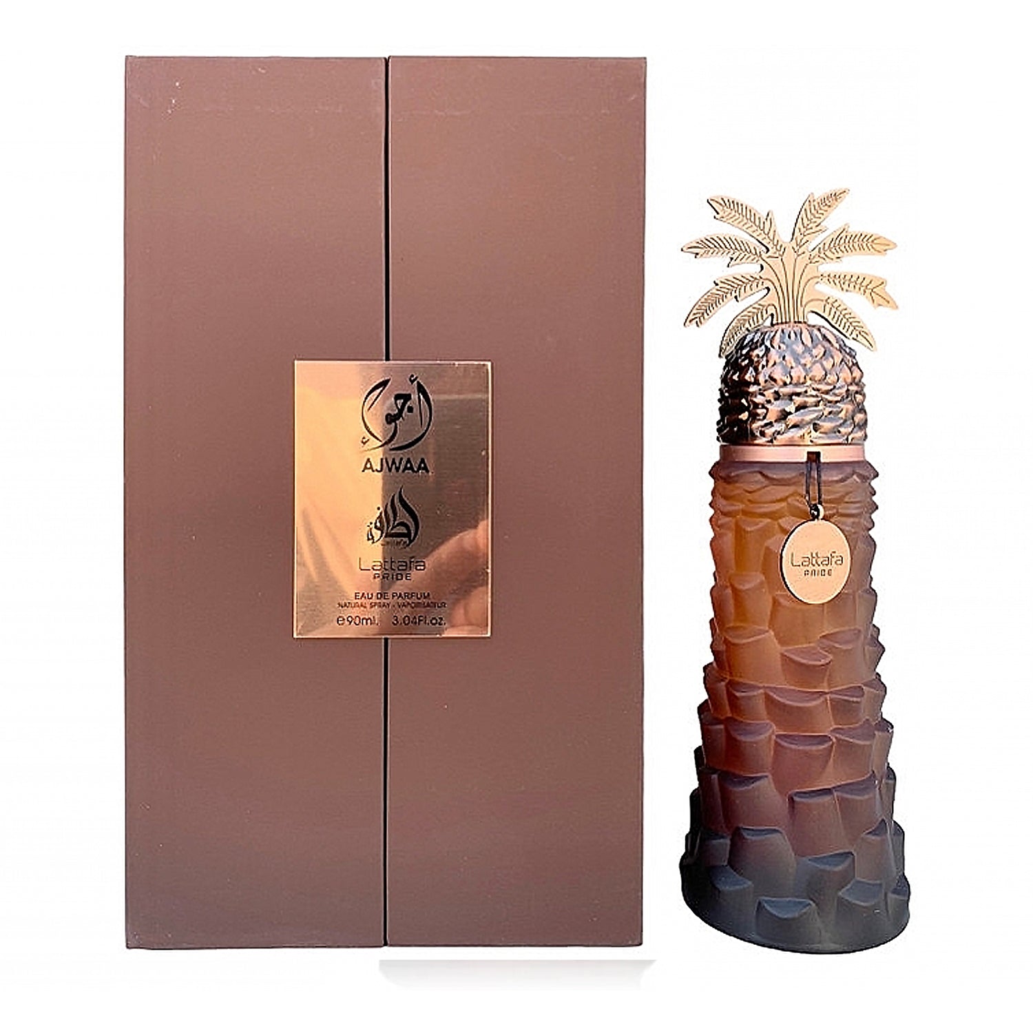 Ajwa 100ml Lattafa Pride Bottle and box closed