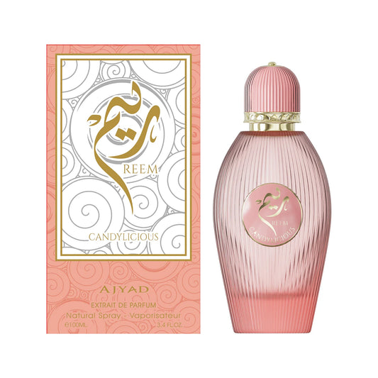 Ajyad Reem Candylicious 100ml EDP bottle and box front view