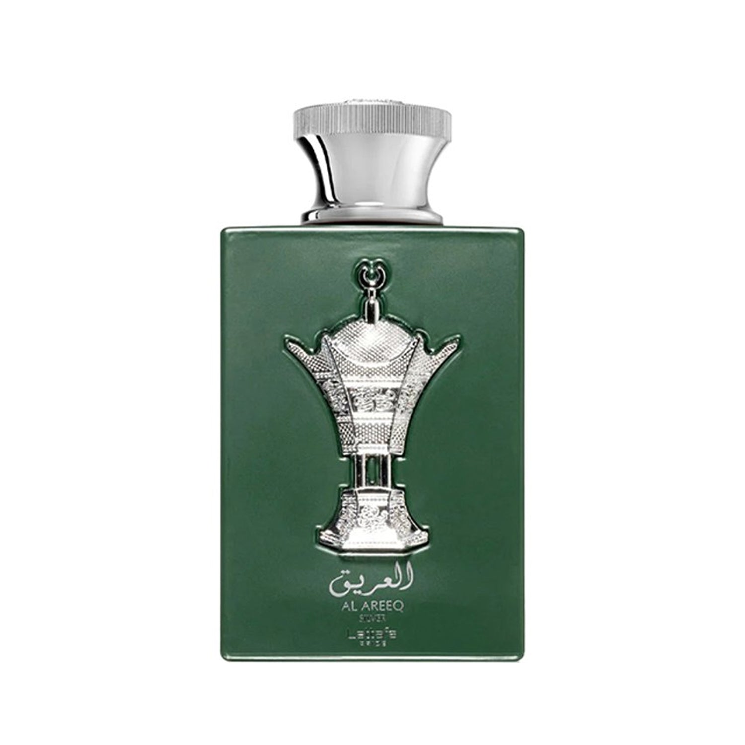 Al Areeq Silver Perfume 100ml EDP by Lattafa Pride bottle front view