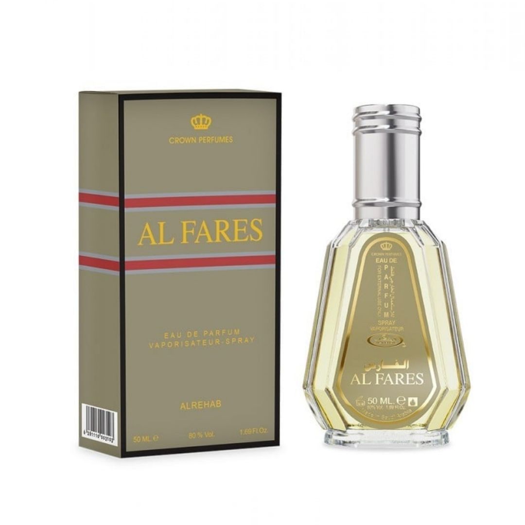 Al Fares 50ml Spray Al Rehab bottle and box