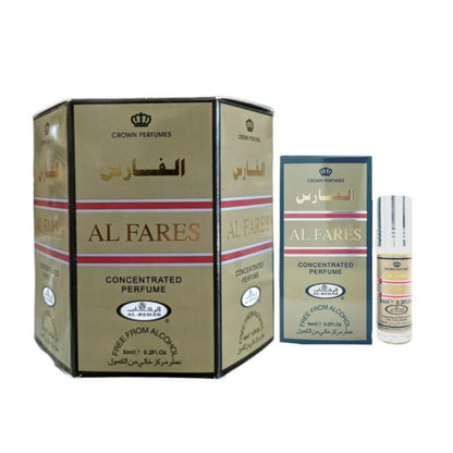 Al Fares 6ml Perfume Oil Roll-On Al Rehab box and bottle