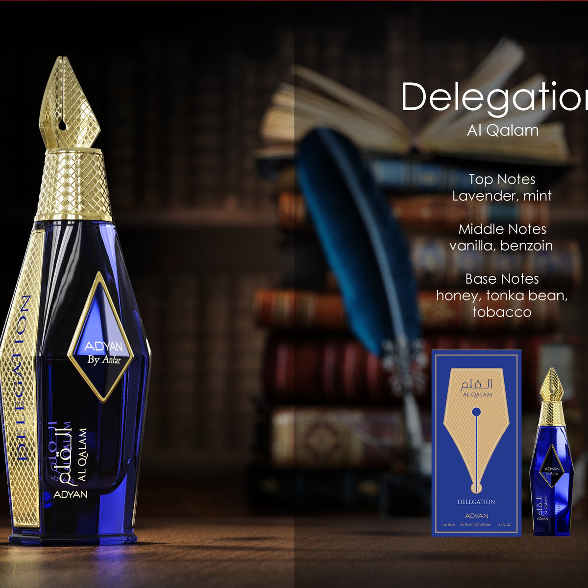 Adyan Al Qalam Delegation fragrance notes and product presentation