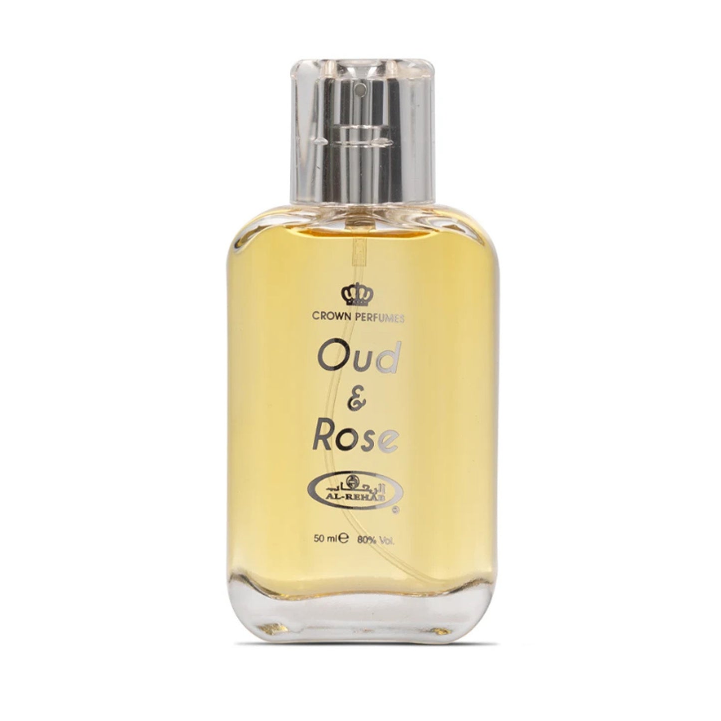 Al Rehab Oud and Rose 50ml EDP Spray front bottle