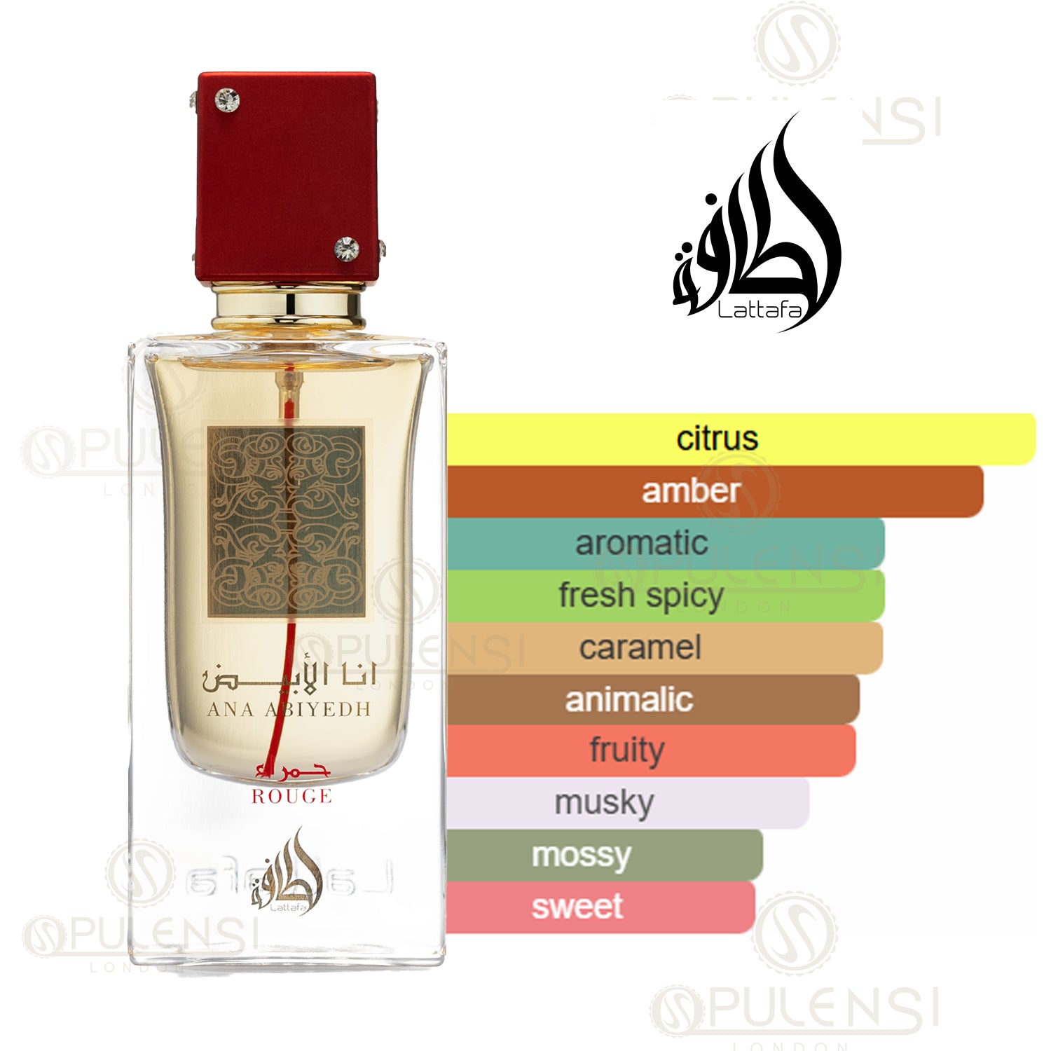Lattafa Ana Abiyedh Rouge 60ml Eau De Parfum – Opulensi.com
