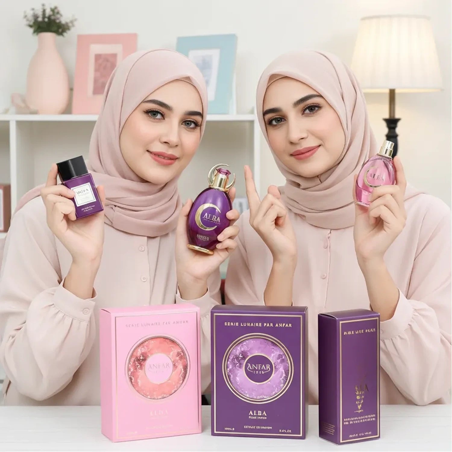 Anfar 1950 Alba Pour Femme 100ml lifestyle image with models