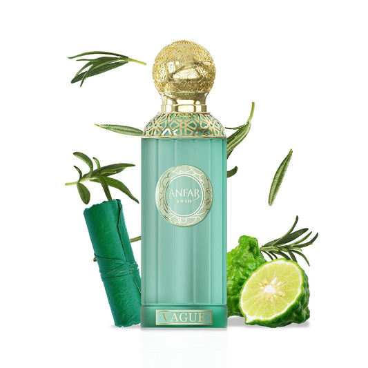 Anfar 1950 Vague 100ml bottle with ingredients