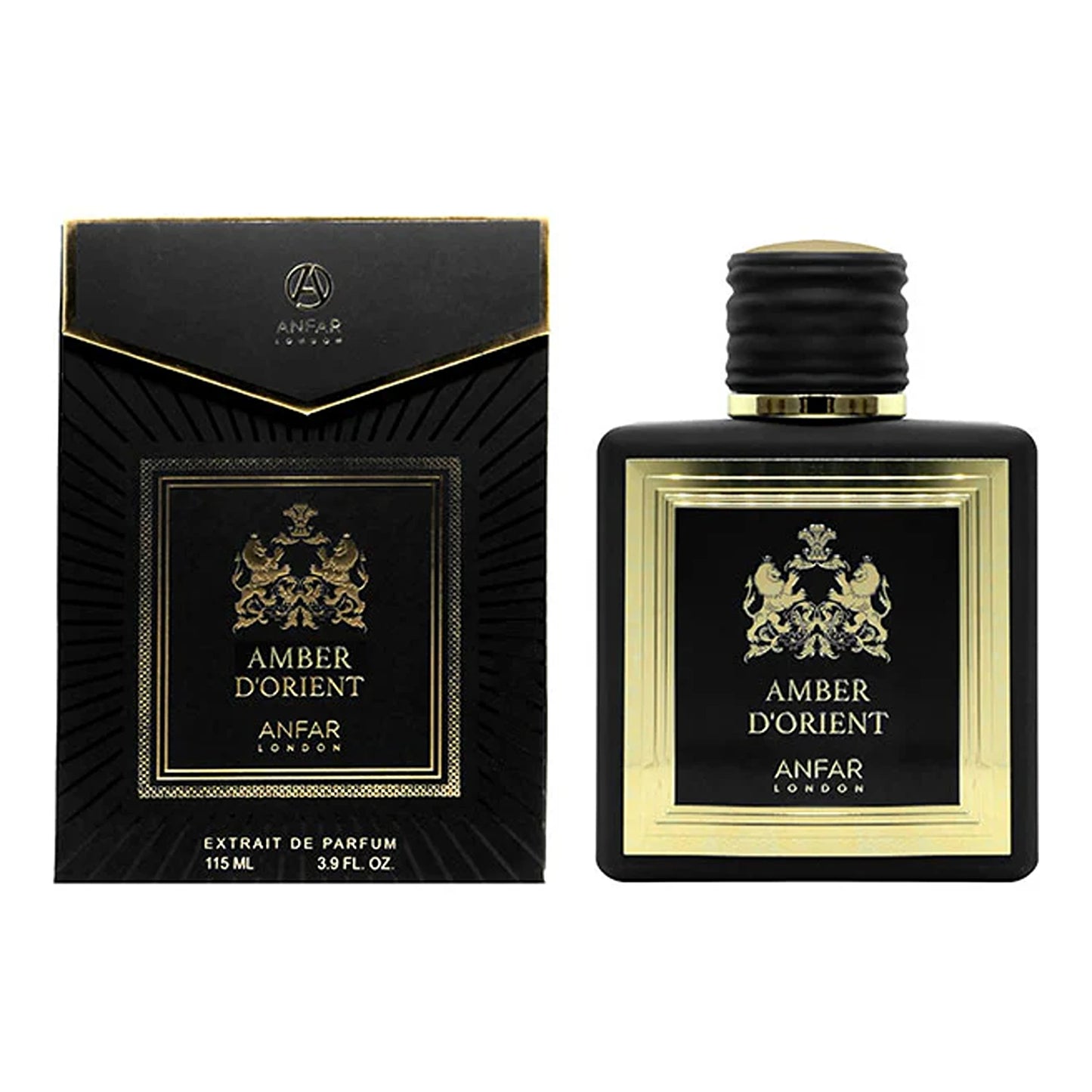 Anfar Amber DOrient 115ml Extrait de Parfum with box front view