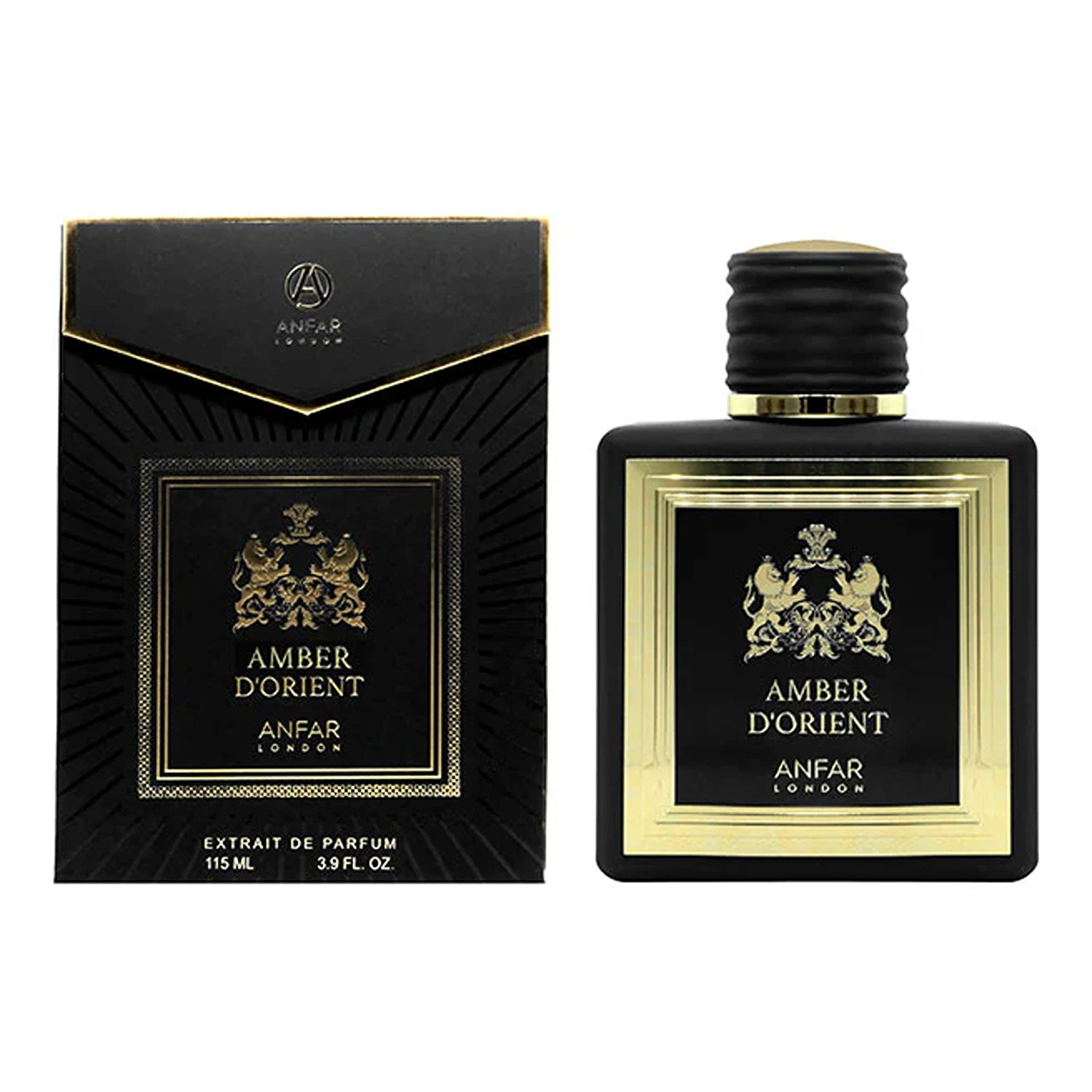 Anfar Amber DOrient 115ml Extrait de Parfum with box front view