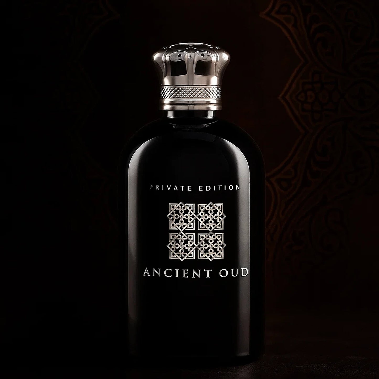 Anfar Ancient Oud Private Edition 100ml EDP bottle in dark light