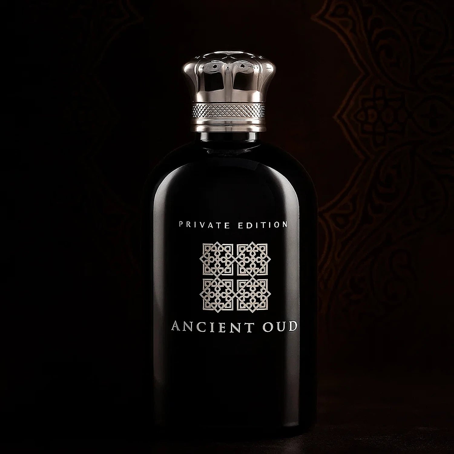 Anfar Ancient Oud Private Edition 100ml EDP bottle in dark light