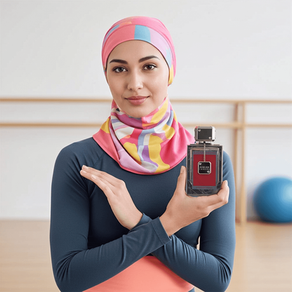 Anfar Intense Sport 100ml Extrait de Parfum held by woman model