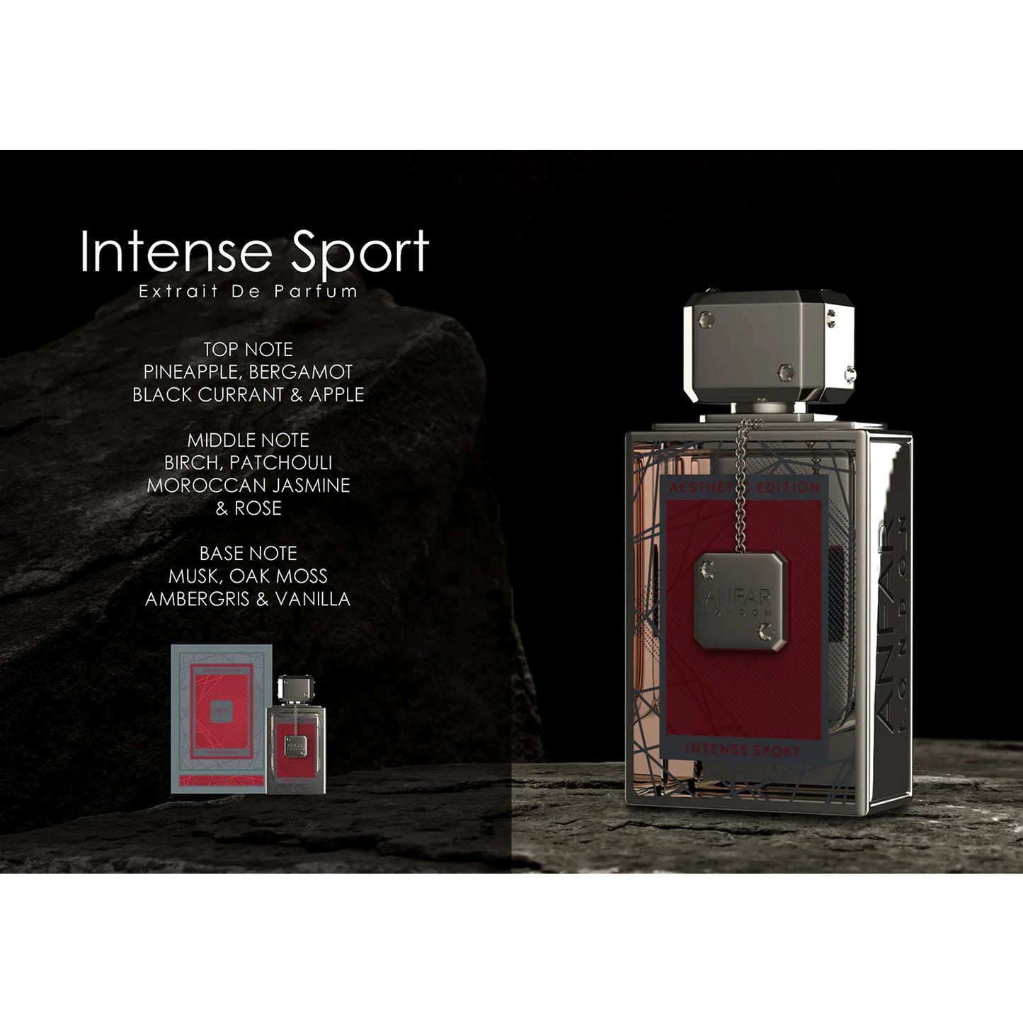 Anfar Intense Sport 100ml Extrait de Parfum with scent breakdown