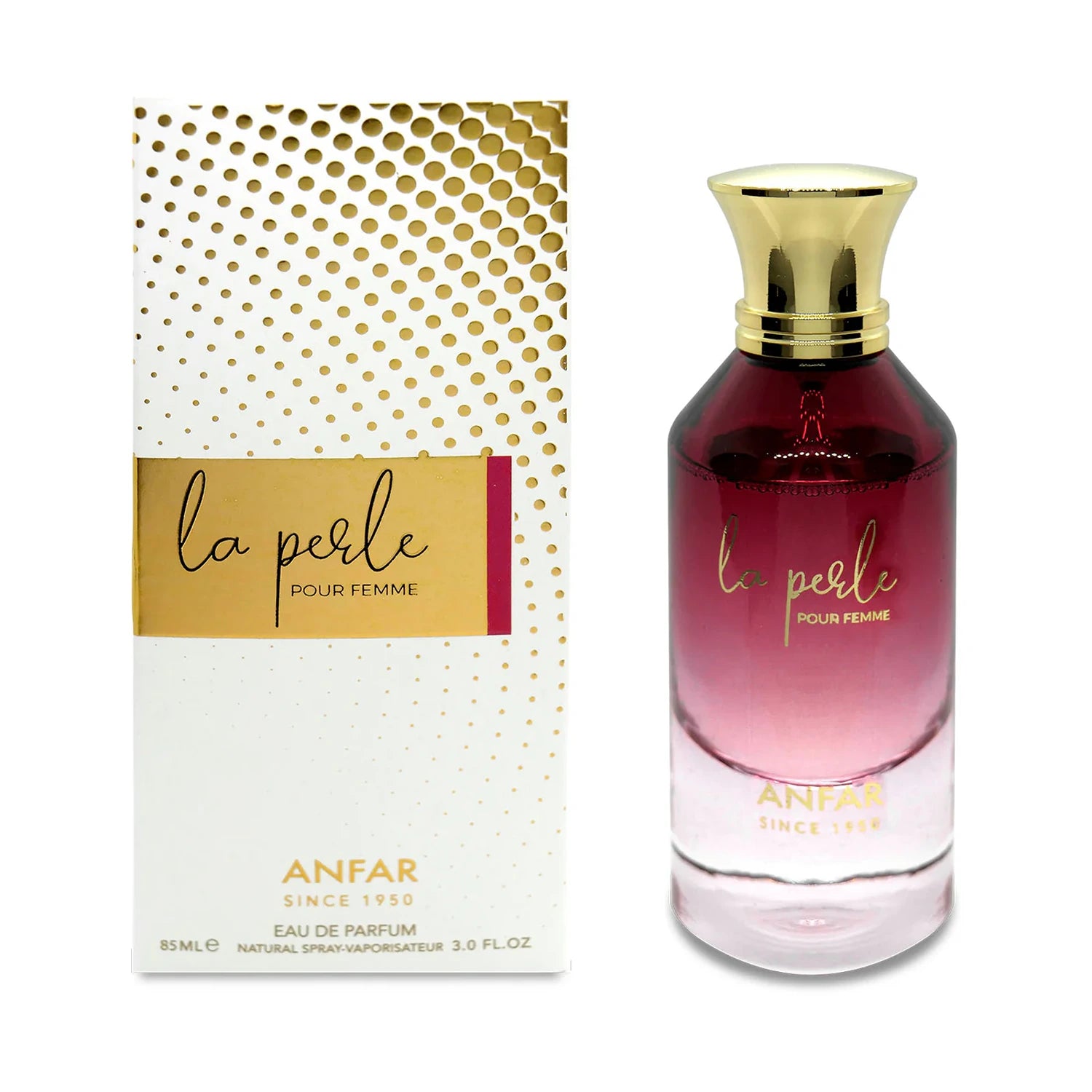 Anfar La Perle Pour Femme 85ml EDP with box front view