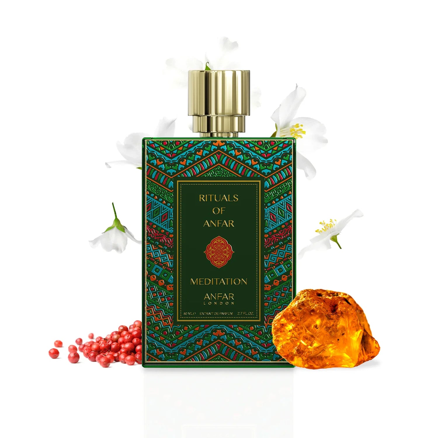 Anfar Meditation 80ml Extrait de Parfum bottle ingredients style