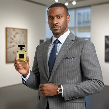 Anfar Midnight Homme Intense 100ml Extrait Parfum luxury suit display