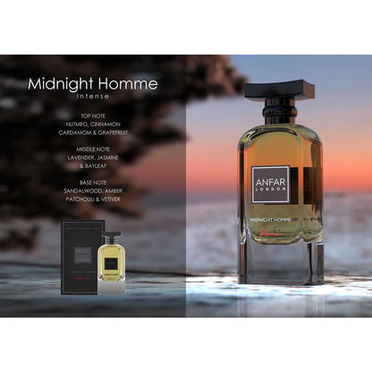 Anfar Midnight Homme Intense 100ml Extrait Parfum styled image sunset