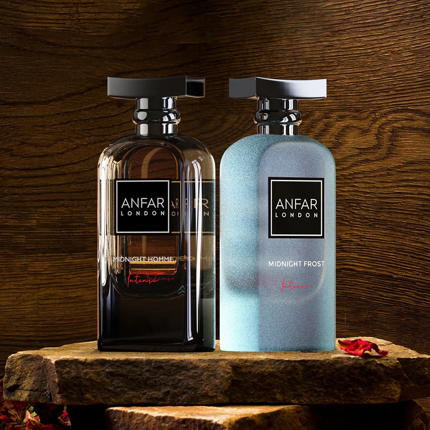 Anfar Midnight Homme Intense 100ml Extrait Parfum with Frost bottle