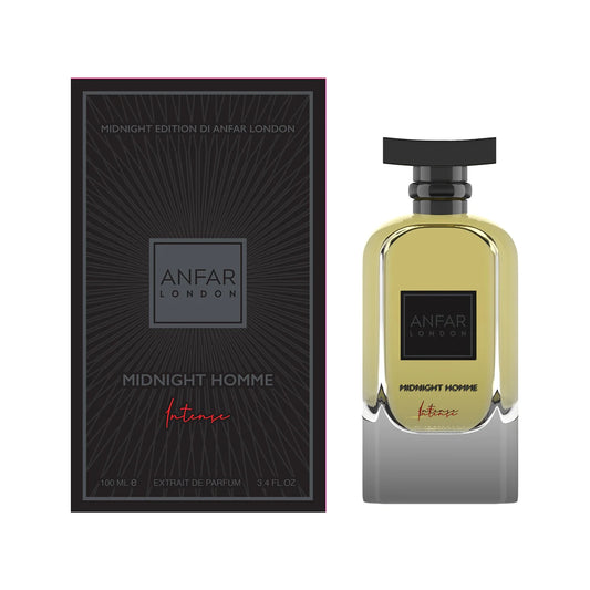 Anfar Midnight Homme Intense 100ml Extrait Parfum with box front view