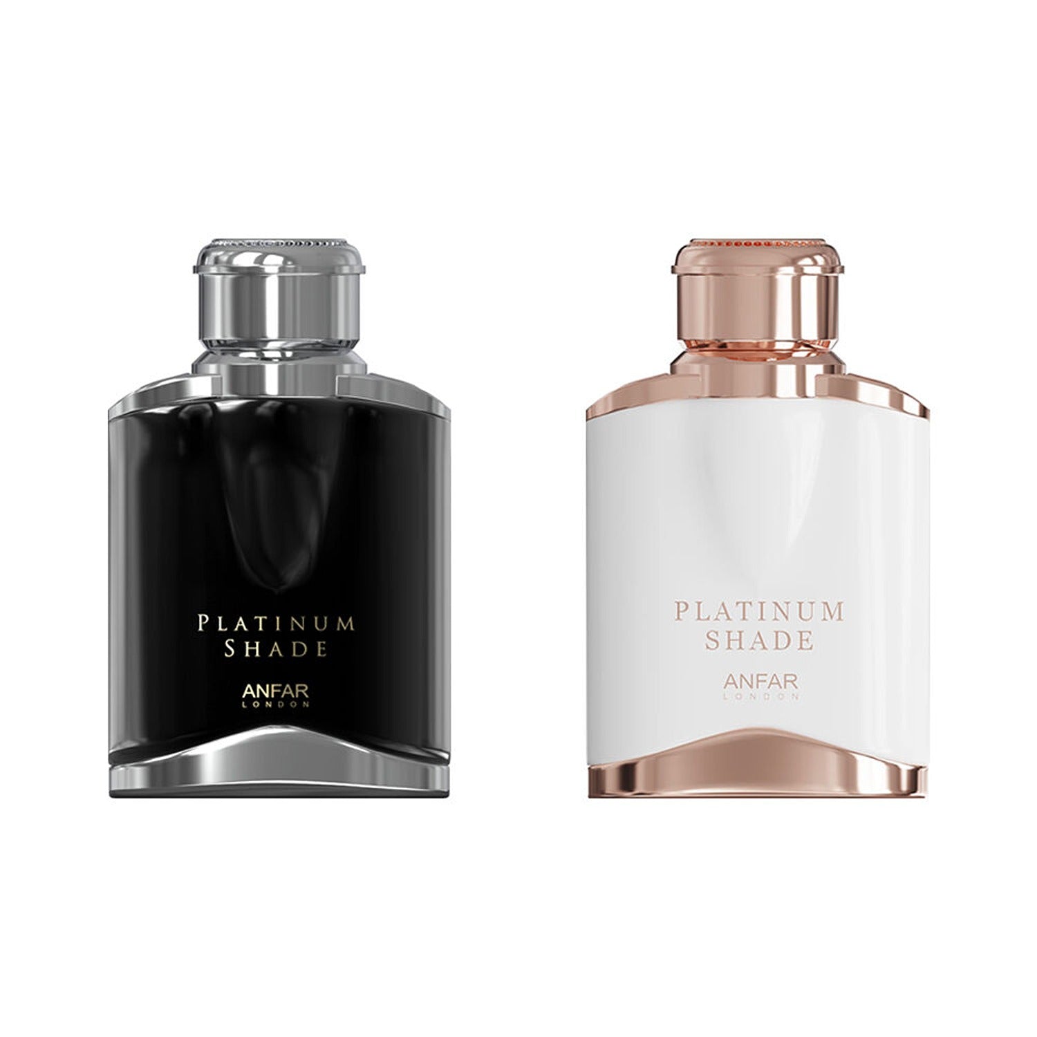 Anfar Platinum Shade Pour Femme and Homme 100ml EDP feminine duo styling