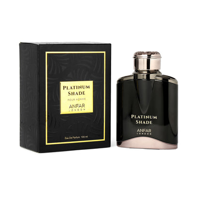 Anfar Platinum Shade Pour Homme 100ml EDP packaging from angle