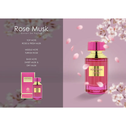 Anfar Rose Musk 100ml EDP fragrance breakdown layout