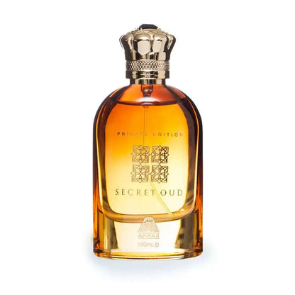 Anfar Secret Oud Private Edition 100ml EDP bottle front view