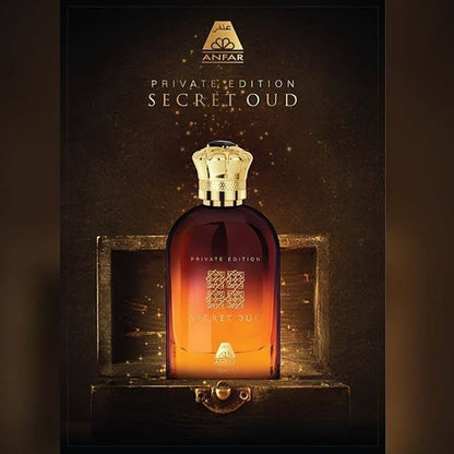 Anfar Secret Oud Private Edition 100ml EDP luxury promo bottle