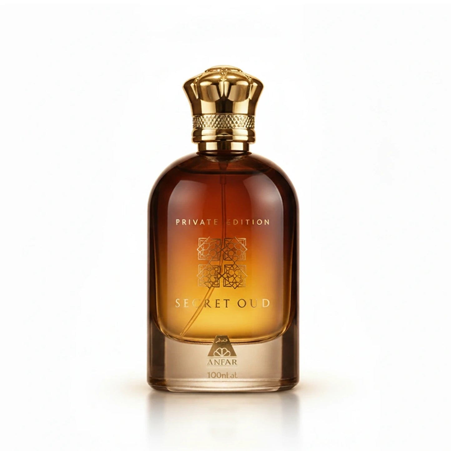Anfar Secret Oud Private Edition 100ml EDP standing bottle shot