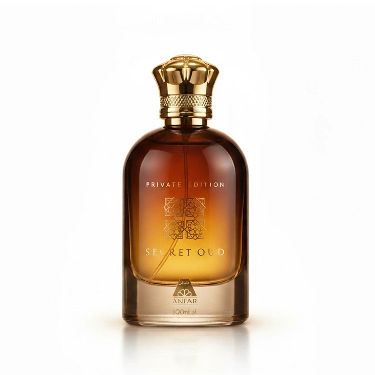 Anfar Secret Oud Private Edition 100ml EDP standing bottle shot