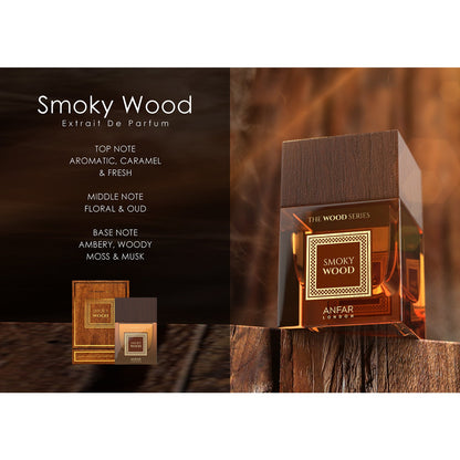 Anfar Smoky Wood 100ml Extrait de Parfum fragrance notes visual