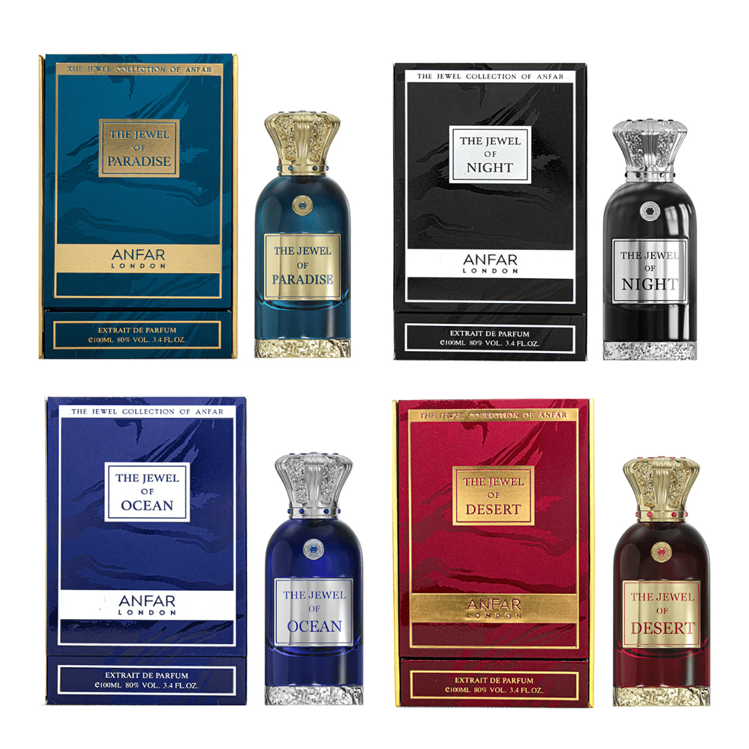 Anfar The Jewel of Night 100ml with other Anfar perfumes