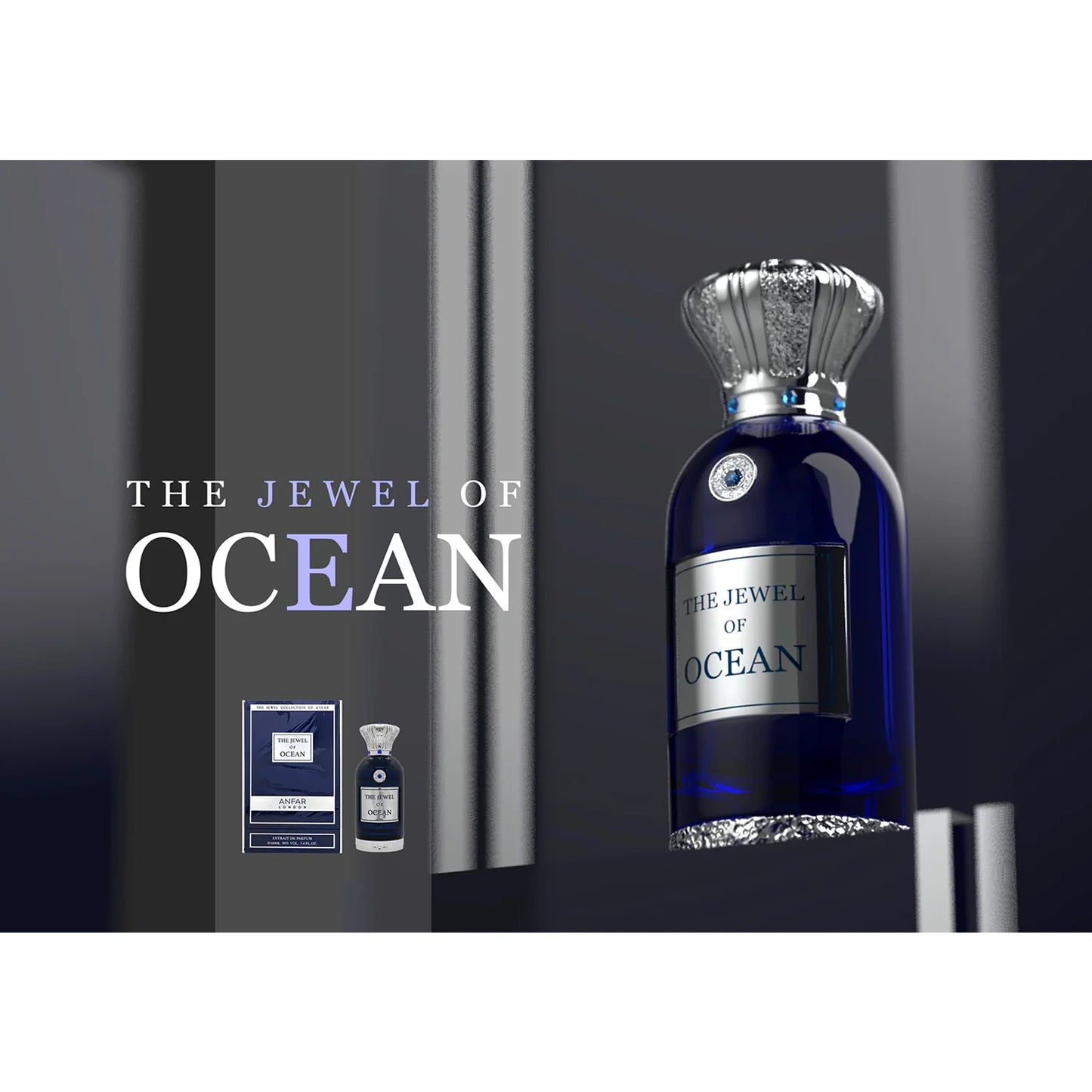 Anfar The Jewel of Ocean 100ml with brand background
