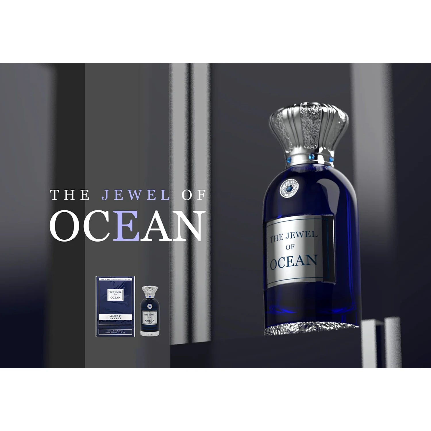 Anfar The Jewel of Ocean 100ml with brand background