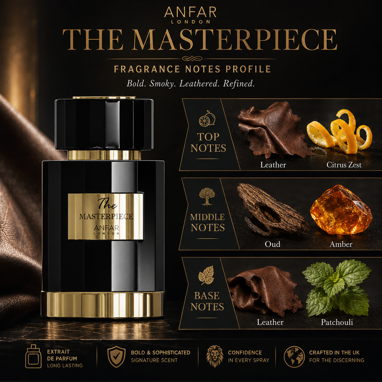 Anfar The Masterpiece 100ml EDP Spray 3.4 oz